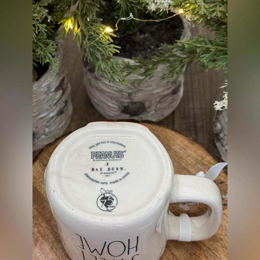 🏠 Brand NEW w/Tags Peanuts x Rae Dunn HOME SWEET HOME Double Sided Mug w/Snoopy - Picture 6 of 11